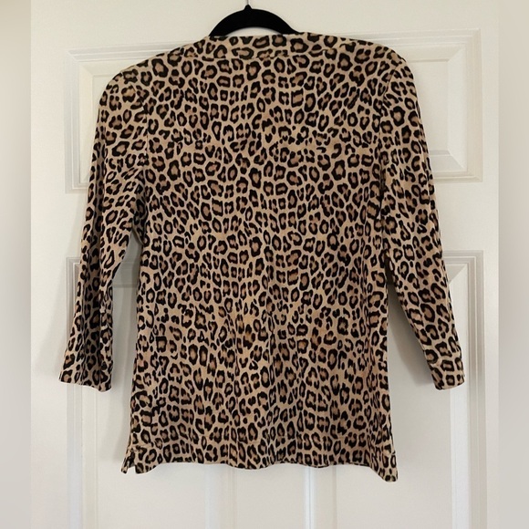 NWT Chicos leopard print top Sz 00 - Picture 4 of 4